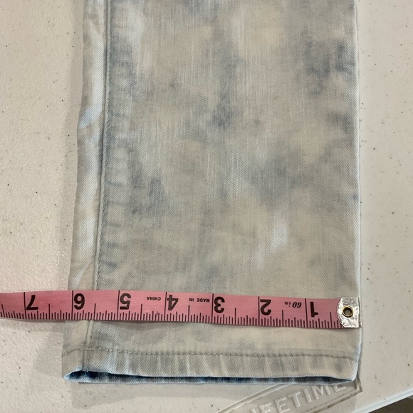 Chico's Platinum Acid Wash Jeans Stretch Skinny Ankle Women’s 8 (Chico’s Size 1) - Picture 7 of 11